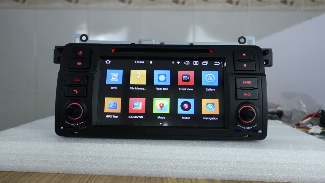 For BMW E46 320 325 323i 330ci Android 14 GPS CarPlay Radio Stereo 8-Core 4+64GB
