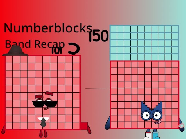 Numberblocks Band 150 Numberblocks Meets Youtube