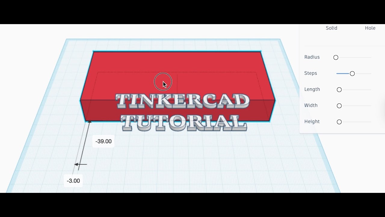 Change Length, Width, Height in TinkerCad - Rhyming Tutorial for Elementary and Middle Schoolers