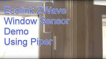 Ecolink Z Wave Window Door Sensor Review and Demo using Piper