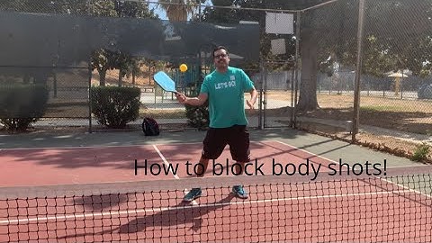 Helpful tips to block body shot and not get chicken winged in pickleball