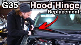 Hood Hinge Replacement [DIY Installation // Infiniti G35]