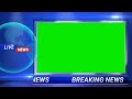 Breaking news background green screen