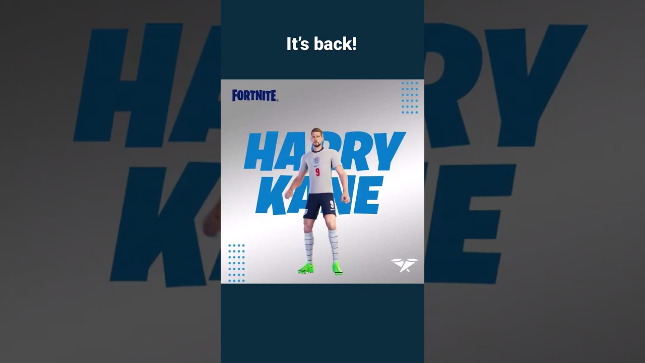 The Fortnite Harry Kane skin is back!!!