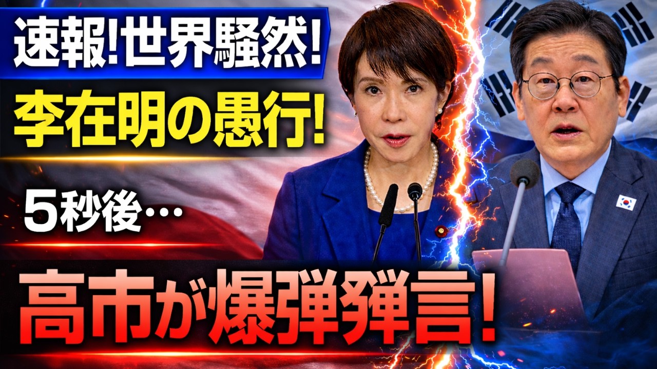 李在明氏の失策による韓国経済の危機と、高市早苗氏が明かした日韓通貨スワップの衝撃的事実