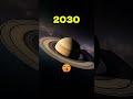 Saturn 2030 vs 4.5 Billion Years Ago 🪐 #shorts