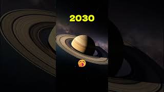 Saturn 2030 vs 4.5 Billion Years Ago 🪐 #shorts