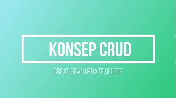 Pembuatan JSON pada PHP dan Konsep CRUD (pertemuan 11)Teknologi Web Service