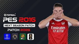 PES 2016 PATCH UPDATE SEASON 2026 (FULL) ALO