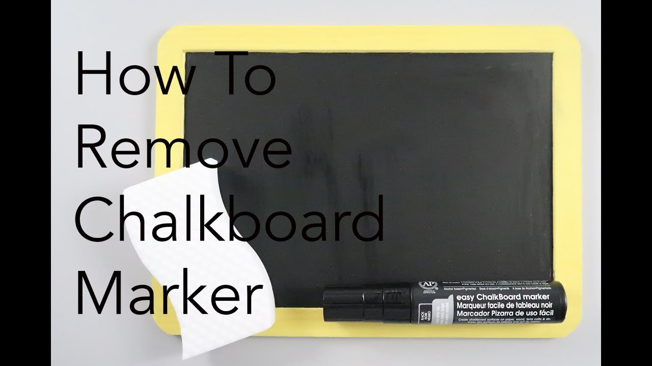 How To Remove Chalkboard Marker Ink | Marvy Uchida - YouTube