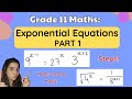 Exponential Equations Grade 11 Exponents and Equations