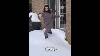 Why People Remove Snow From Their Roofs! 😱 #shorts ⭐