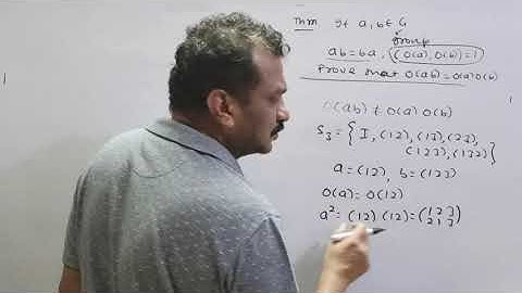 Group Theory - If a,b be any element of any group s.t ab=ba (o(a),o(b)) =1then o(ab) =o(a) o(b)