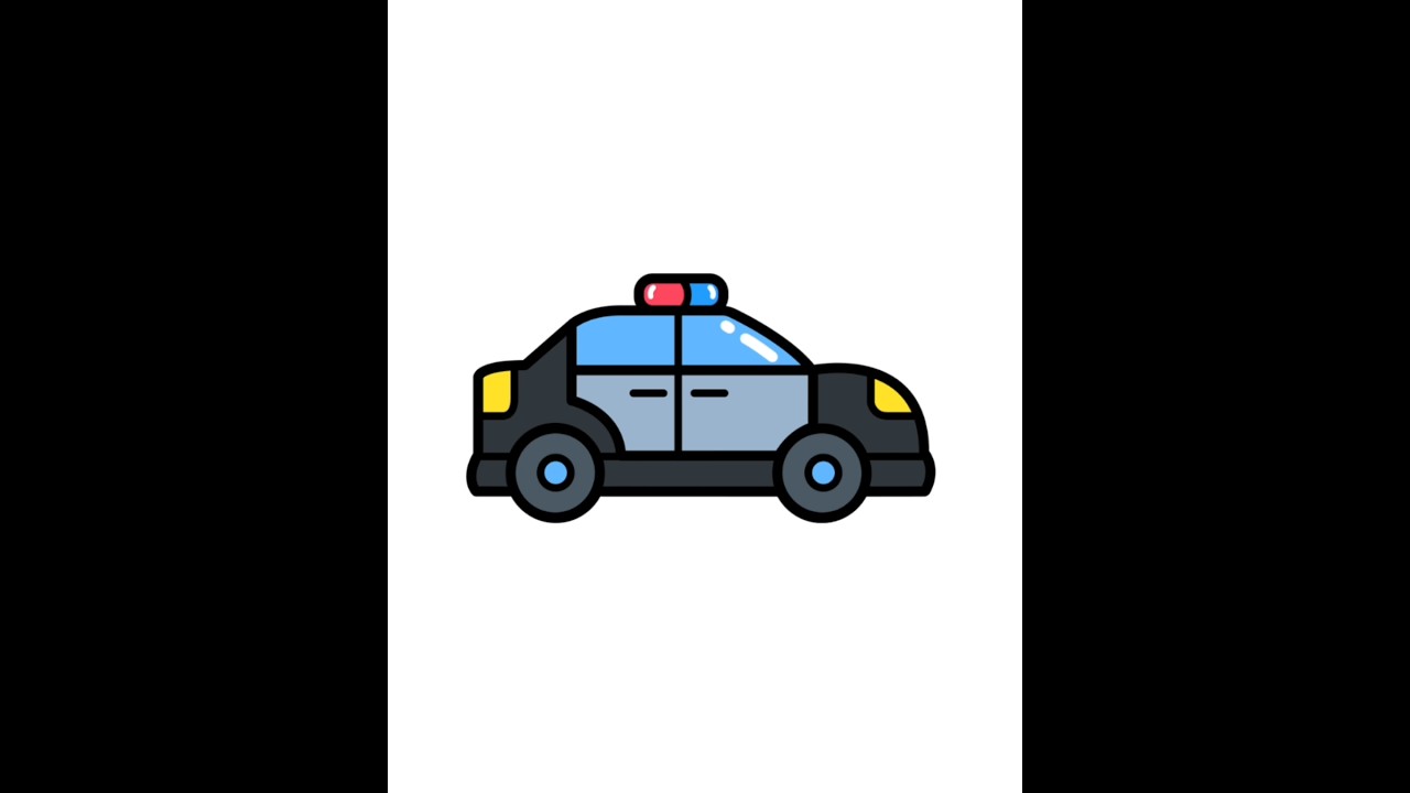 POLICE CAR DRAWING 