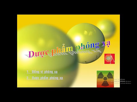 Bài: Dược Phẩm Phóng Xạ, GV: Th.S Phan Thị Thanh thủy. Môn: Hóa Dược 1.