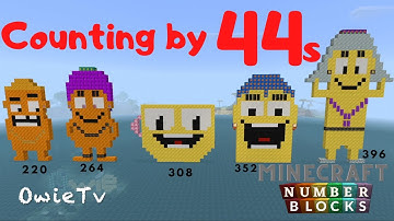 Counting by 44s Numberblocks Minecraft | Skip Counting Songs For Kids | Learn to Count