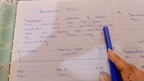 Transaction management in distributed database management system ! States of transaction in ddbms