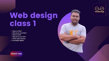 Web Design Class 1 || Web Design A to Z (Basic to Advanced Level)
