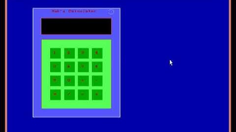 Calculator program using graphics with C