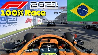 F1 2021 - Let's Make Norris World Champion #20: 100% Race Brazil