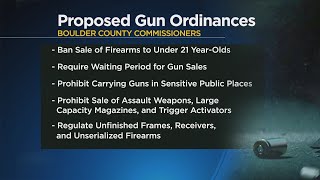 Boulder County Commissioners consider new gun ordinances focused on age, waiting periods