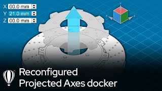 Move objects using the Projected Axes docker | Corel DESIGNER screenshot 5