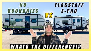 RV COMPARISON! 2025 NO BOUNDARIES 20.1 VS FLAGSTAFF E-PRO 19FDS WHICH ONE SHOULD YOU BUY!?
