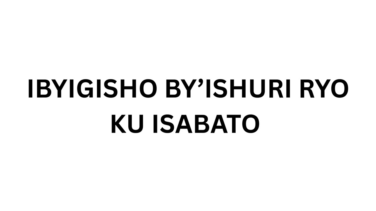 KWIZERA KWA KRISTO( Kuwa kane, 4/2/2026)
