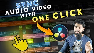 SYNC AUDIO IN DaVinci Resolve 16 WITH JUST ONE CLICK | DAVINCI RESOLVE 16 TUTORIAL 😱🔥