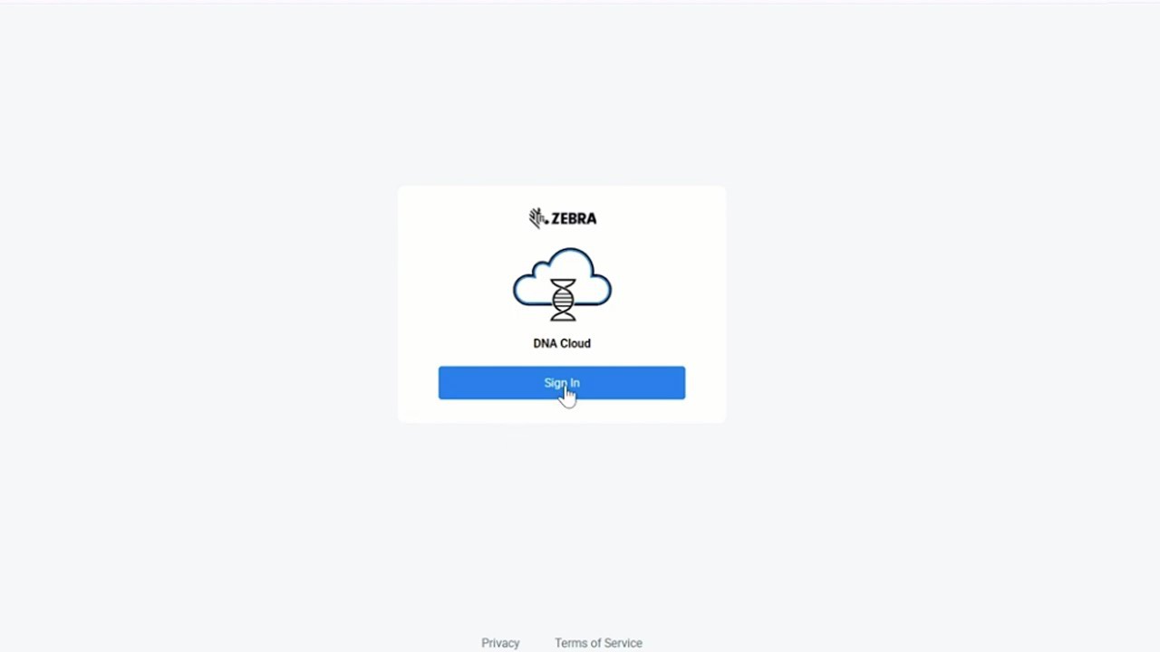 Zebra Web Sign In Zebra DNA Cloud | Single Sign-On Login - YouTube