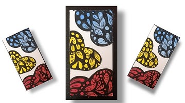 How to draw Mandala and Zentangle bookmark painting #zentangl #mandalaart #video @tanishkaarts