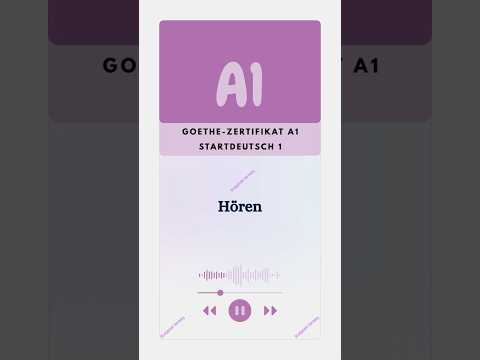 A1 German Exam - Listening comprehension/ Hören Teil 1 #german #hören #hörenverstehen