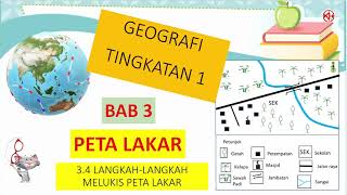 Geografi Tingkatan 1 Bab 3 | 3.4 Langkah-Langkah Melukis Peta Lakar