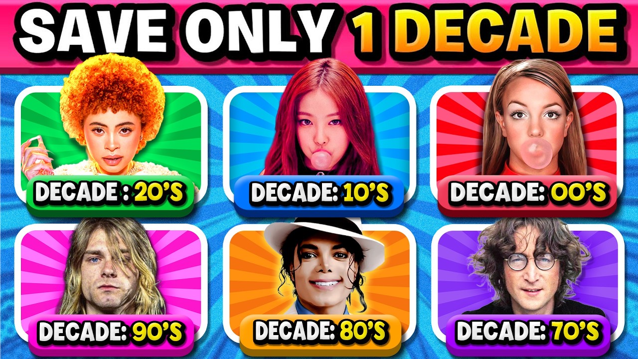 Save One Song: 6 Songs Per Decade 🎶 TOP Songs of the Decades ✨ | Music Quiz 2026