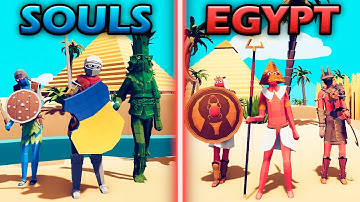 DARK SOULS vs EGYPT TEAM - Totally Accurate Battle Simulator | TABS