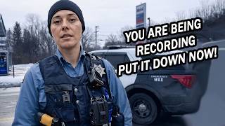 Corrupt Cop Gets CAUGHT OUT Citizens KNOW the Law SHUT Him DOWN First Amendment Audit