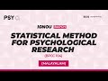 UNIT 1 | STATISTICAL METHOD FOR PSYCHOLOGICAL RESEARCH | PSY-Q | MALAYALAM