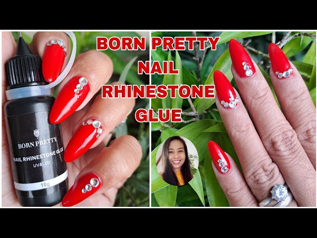 How to Use Nail Rhinestone Glue - Born Pretty Nail Glue - DIY Nails with  Nail Glue 