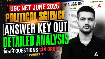 UGC NET Political Science Answer Key 2025 | UGC NET Political Science Challenge Questions 2025
