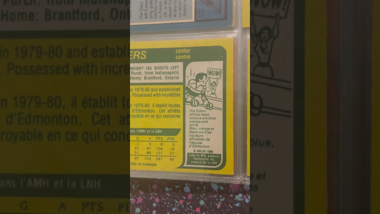 Day 170 of showing my hockey card collection 