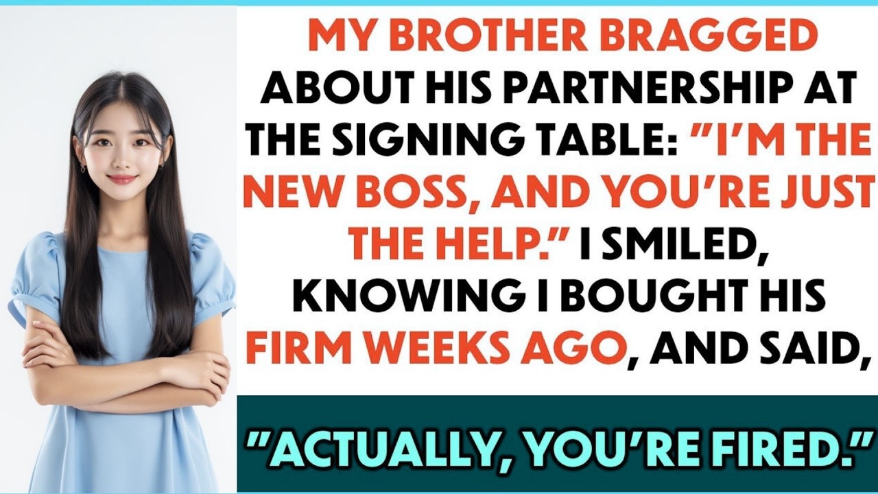 My Brother Smirked, “I’m The New Partner.” I Revealed I Owned The Company And Said, “You’re