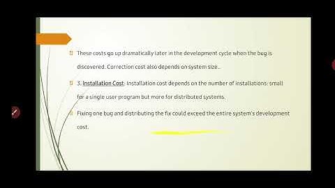 Bugs-  Software Testing -Consequences of Bugs