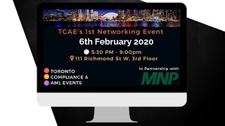 Toronto Compliance & AML Networking Event - TCAE