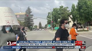 Bakersfield residents protest in downtown over george floyd