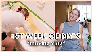 1ST WEEK OF HOME DIY&#39;S | we got scammed, bathroom updates &amp; lessons learned as a 1st time home owner