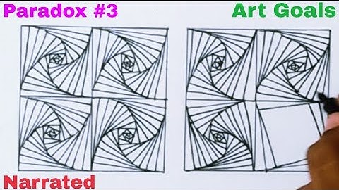 TOP 4 BASIC AND SIMPLE PARADOX SQUARE DRAWING||PARADOX DRAWING#3 ||COMPLETE TUTORIAL FOR BEGINNERS