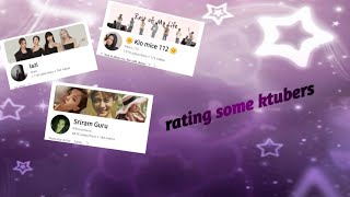 rating some ktubers 💜