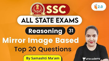 4:30 PM - SSC 2020 & All State Exams | Reasoning by Samashti Shukla | Mirror Image Based MCQs