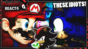 Shadow Reacts To Super Mario vs. Sonic the Hedgehog - Video Game Rap Battle
