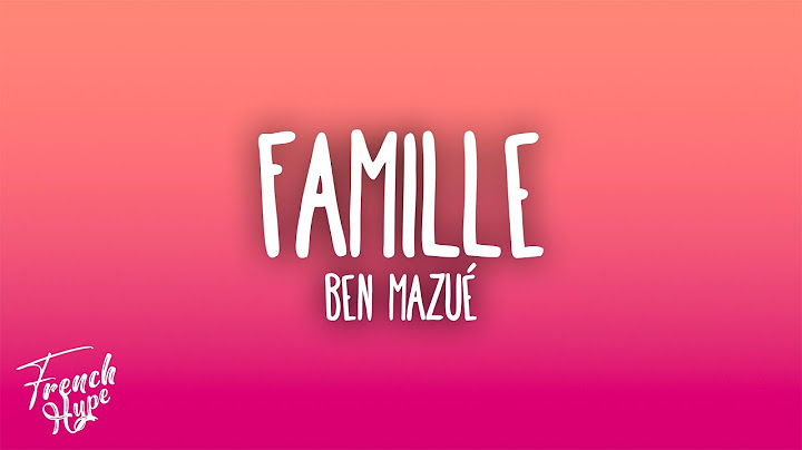 Ben Mazué - Famille